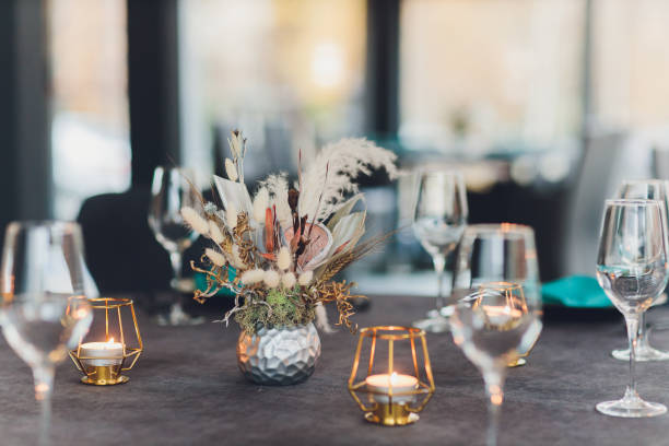 istock beautifully served table in a restaurant Luxury holiday place. 1211232157