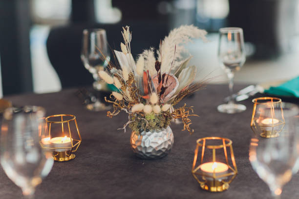 istock beautifully served table in a restaurant Luxury holiday place. 1211232159