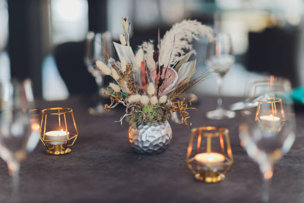 istock beautifully served table in a restaurant Luxury holiday place. 1211232164
