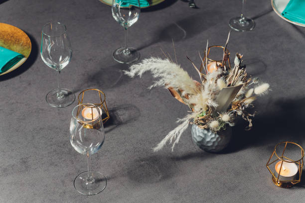 istock beautifully served table in a restaurant Luxury holiday place. 1211232170