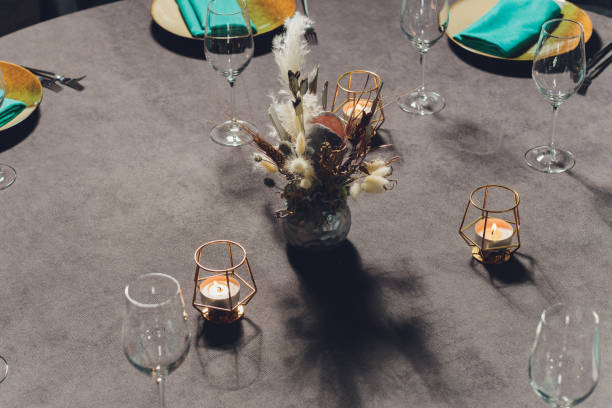 istock beautifully served table in a restaurant Luxury holiday place. 1211232237