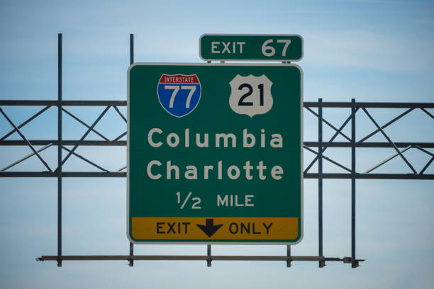 istock Charlotte/Columbia Highway Sign 1211232828