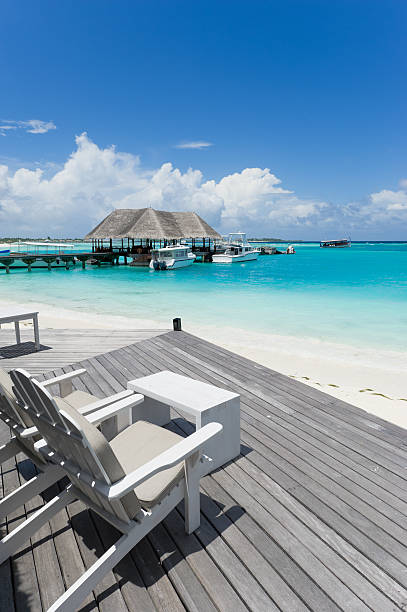 istock chairs on beach towards the sea 121123339