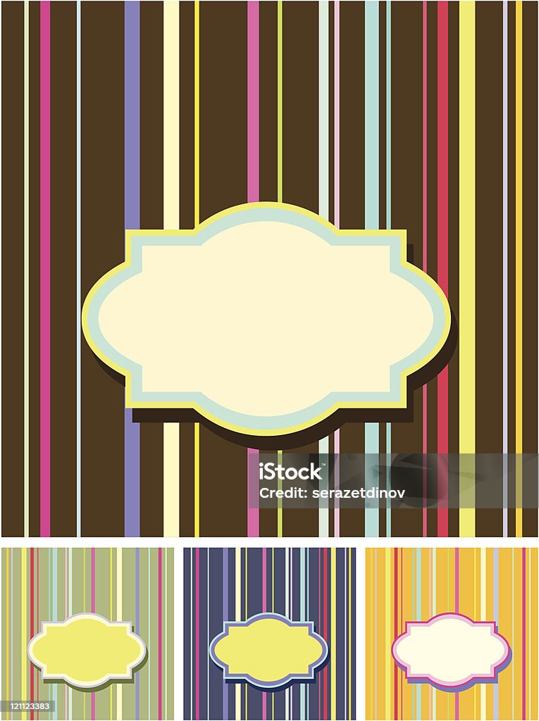 Retro colorful backgrounds Set of four vector retro colorful backgrounds Abstract stock vector