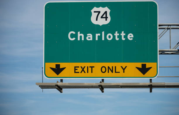 istock Charlotte, NC, Highway Sign 1211234966