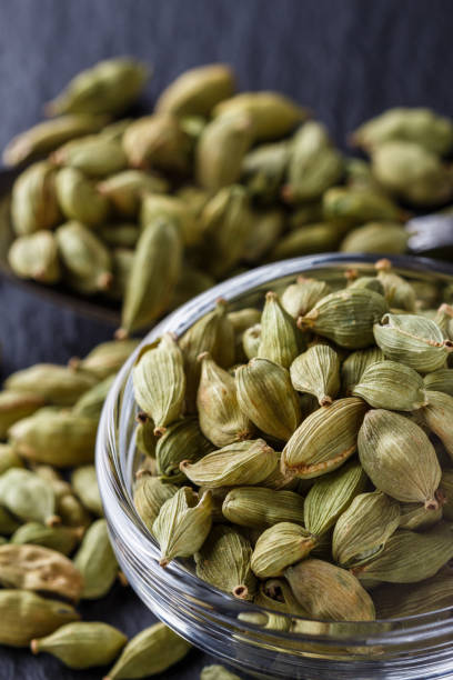 istock fragrant green cardamom on a dark stone background 1211238940