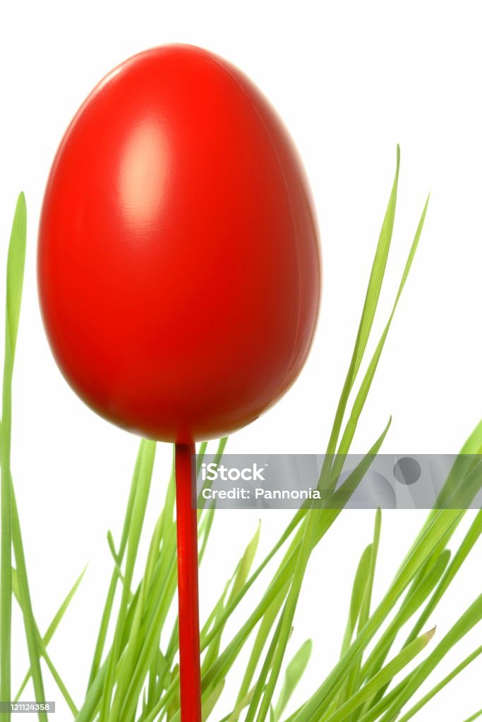 Huevo de pascua con trigo - Foto de stock de Arte y artesanía libre de derechos