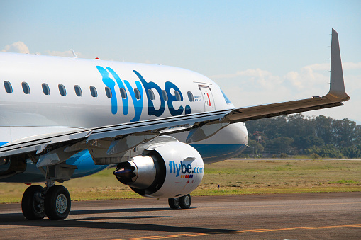 Taxi of Embraer 175 of Flybe at Sao Paulo, Brasil 2012