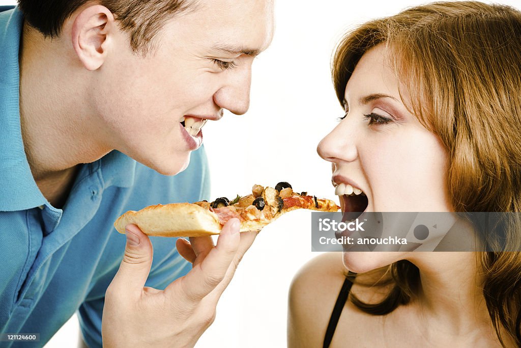 Dépendance de la malbouffe - Photo de Adolescence libre de droits