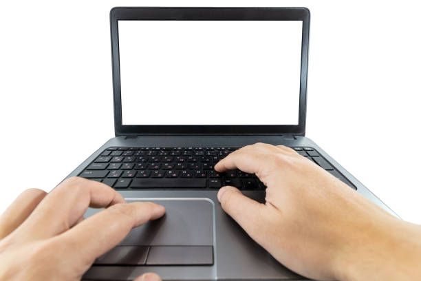 istock Closeup pov view of hands typing on laptop 1211252468