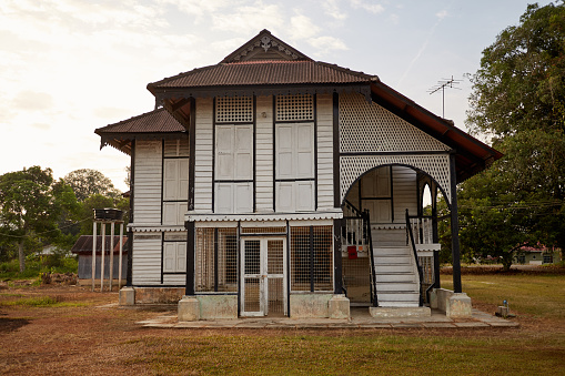 KUALA KANGSAR, MALAYSIA - FEBRUARY 10, 2020 : Traditional Malay House at Kuala Kangsar, Perak.