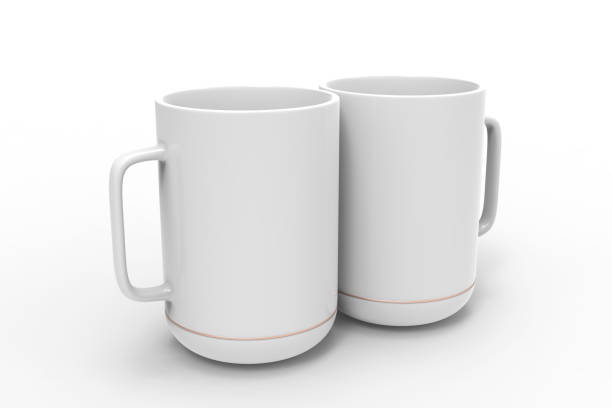 istock white mugs isolated on white background mock-up, copy space stock photo 1211258631