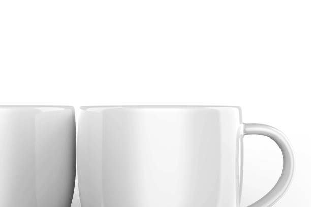 istock white mugs isolated on white background mock-up, copy space stock photo 1211258674