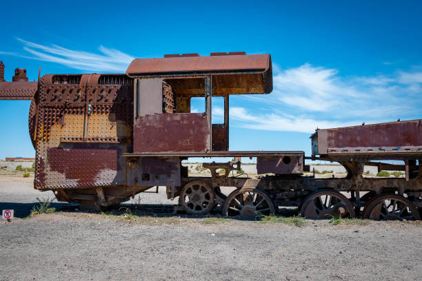 istock Rusty old train at Train Cemetery in Uyuni, Bolivia. 1211264581