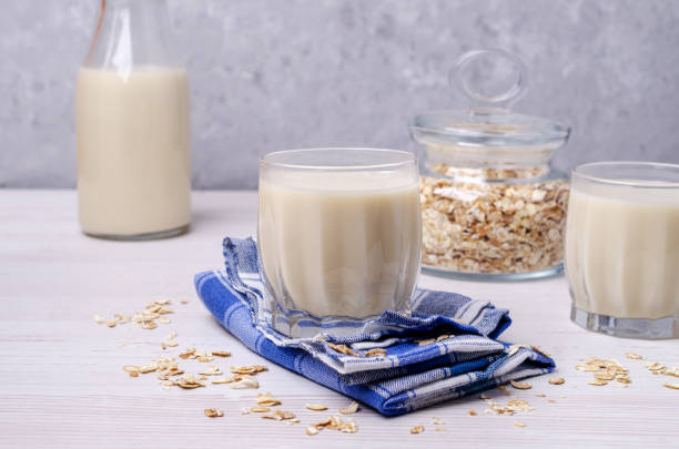 istock Alternative milk with the oats 1211264863