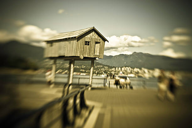 Vancouver Beach viewed with Lensbaby