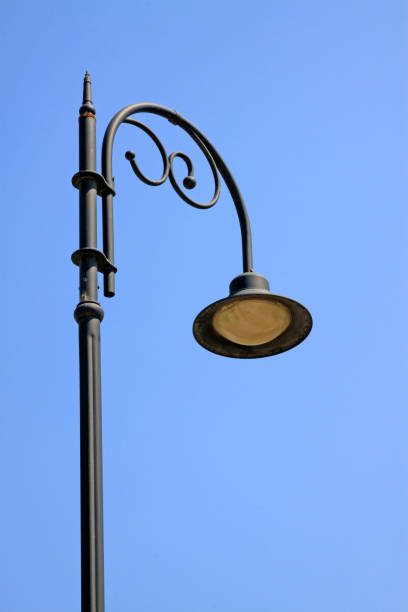 istock Metal lamp under the blue sky 1211270898
