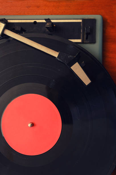 istock Stereo Turntable Vinyl Record Player Analog Retro Vintage 1211274629