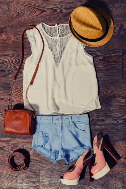 istock Set of feminine  summer clothing 1211276184
