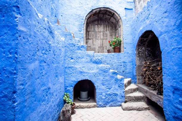 cucina nel monastero di santa catalina, arequipa, perù - santa catalina monastery foto e immagini stock