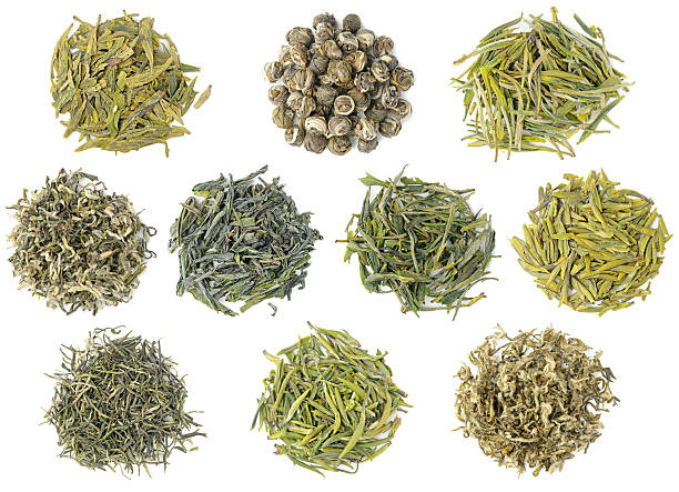 컬레션 10 가장 유명한 중국 그린 티 - green tea jasmine tea chinese tea 뉴스 사진 이미지