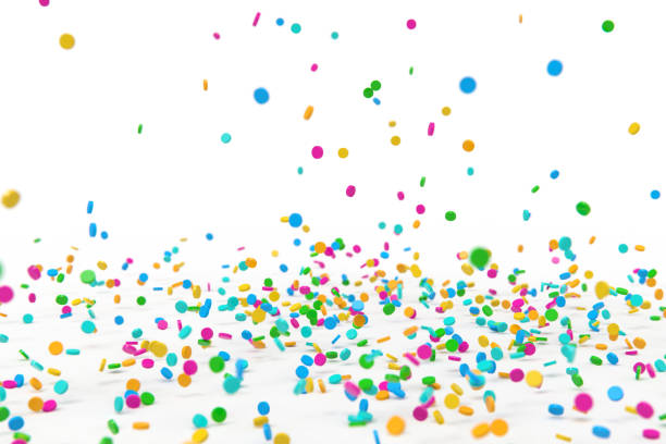 istock 3d rendering sprinkles white background stock photo 1211278547