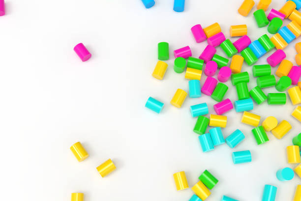 istock 3d rendering sprinkles white background stock photo 1211278569