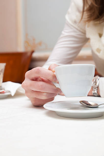 istock Woman taking a break by drinking good hot coffee 121128294