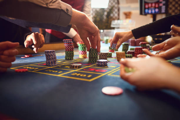 istock Roulette table chips in a casino. Gamblers make bets in a casino. 1211289631