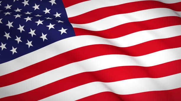 istock Waving USA (United States) national flag 1211307850