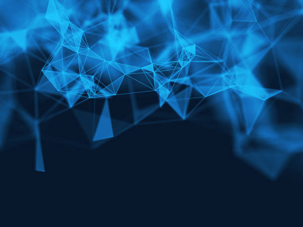 istock 3D abstract polygonal space low poly dark background with connecting dots and lines. Connection structure. 1211309205
