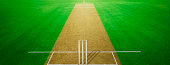 istock Cricket pitch cricket ground pitch green grass stadium 1211311644