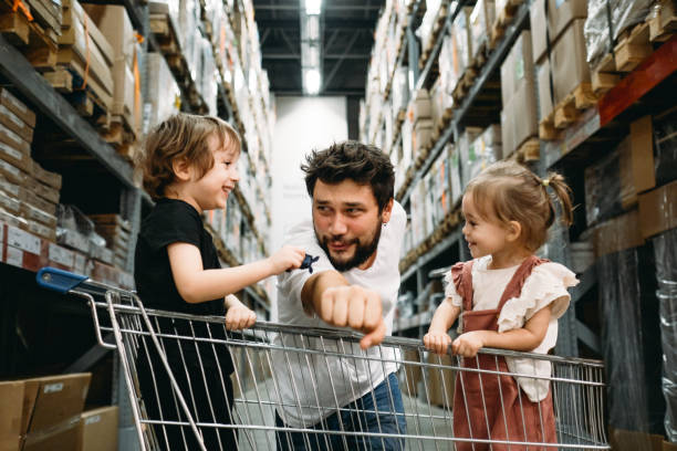 istock Happy father having fun with his children 1211316062