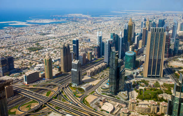 istock aerial view in Dubai city 1211316296