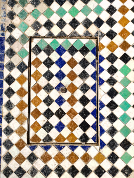 istock Moroccan vintage tile in Marrakesh, Morocco 1211318019