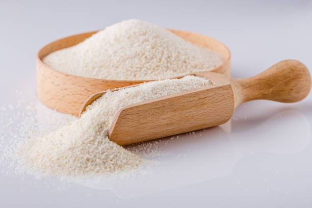 istock natural organic semolina on white acrylic background 1211319494