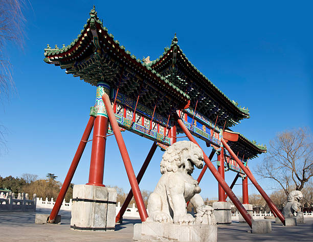 istock Chinese traditional entrance gate 121132139