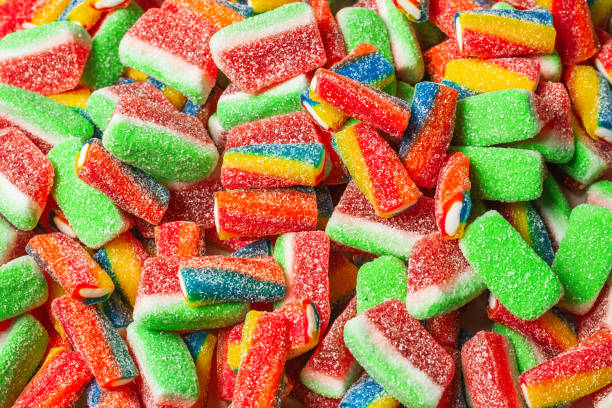 istock Assorted gummy candies. Top view. Jelly  sweets. 1211324118