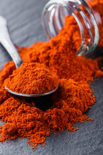 istock aromatic ground paprika on a dark stone background 1211324177