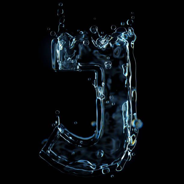 istock Liquid letter J water splash isolated on black background 1211325572