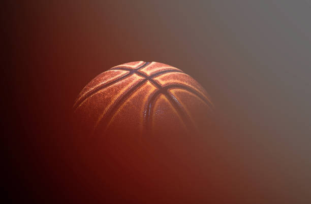 istock basketball ball on black background. 1211326134