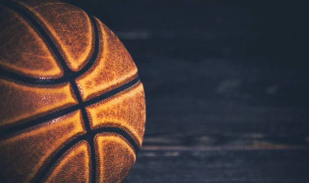 istock basketball ball on wooden background. 1211326150