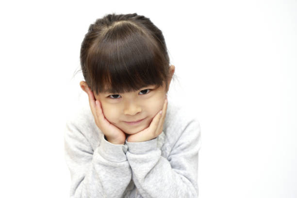 Portrait Of A Depressed Unhappy Child Girl