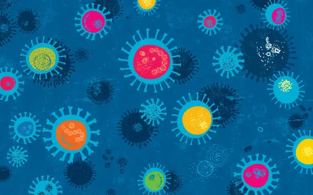 Vector illustration of Virus Background