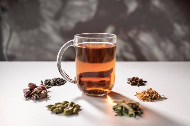 istock Delicious herbal tea with ingredients 1211333963