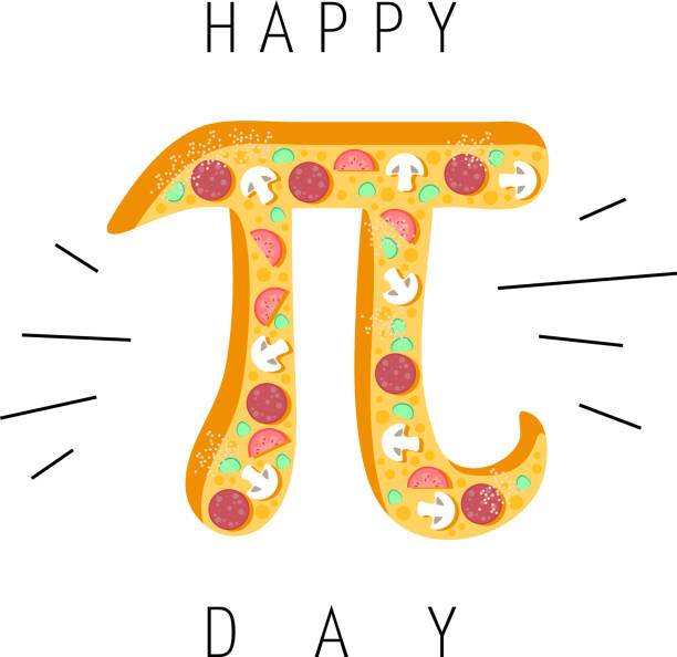 illustrations, cliparts, dessins animés et icônes de joyeux pi day! célébrez la journée pi. constante mathématique. 14 mars (3/14). rapport de la circonférence d’un cercle à son diamètre. nombre constant pi. pizza - pi