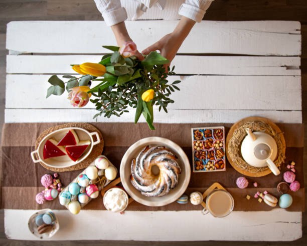 istock For a table set with food, Easter holiday. 1211334322
