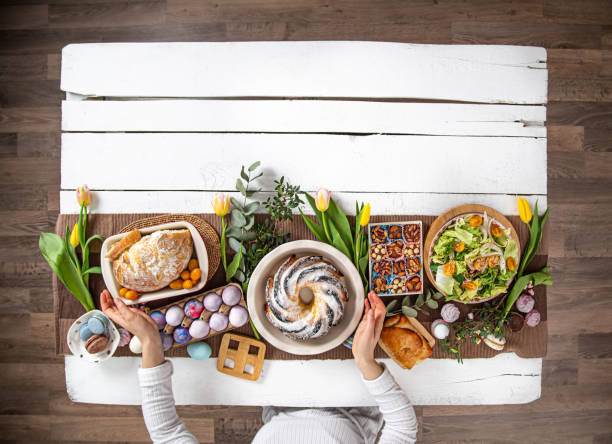istock For a table set with food, Easter holiday. 1211334326