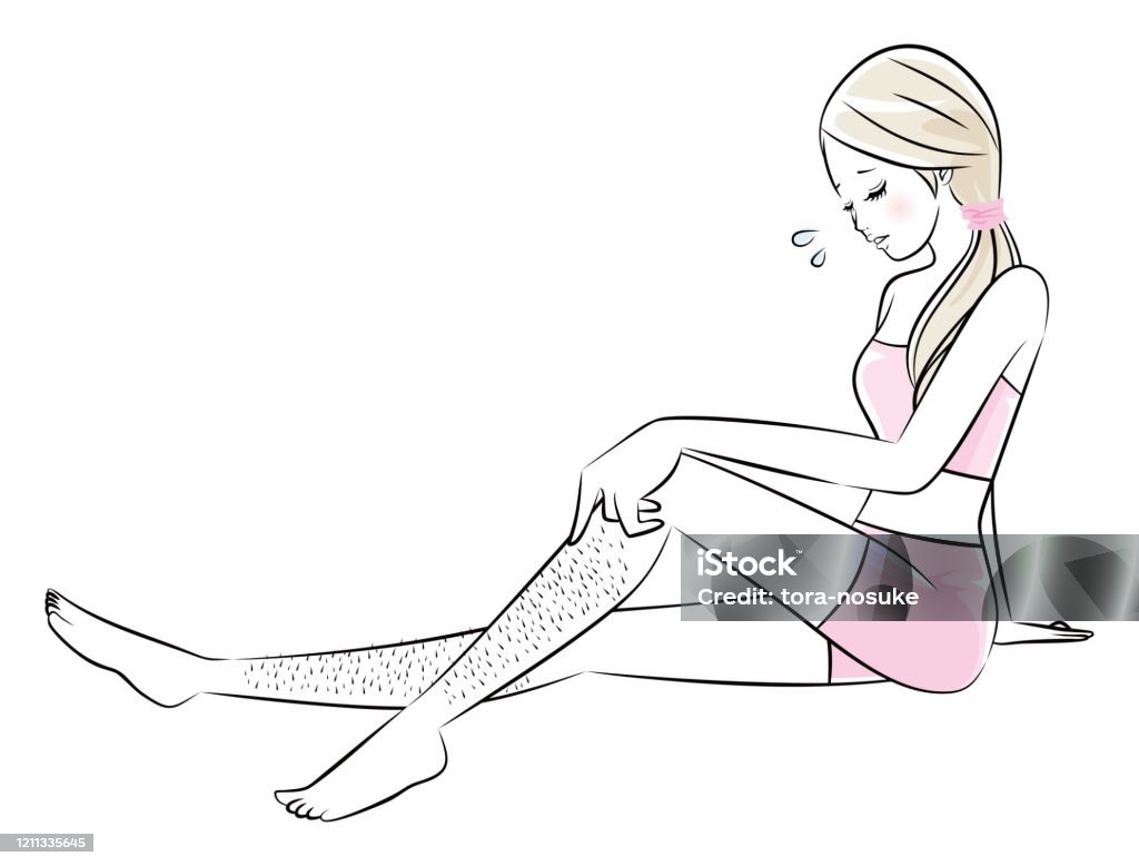 Female Legs Hair Loss Stock Illustration - Download Image Now - Women, Full  Length, Leg Hair - iStock