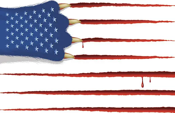 Vector illustration of USA flag (CMYK eps8)